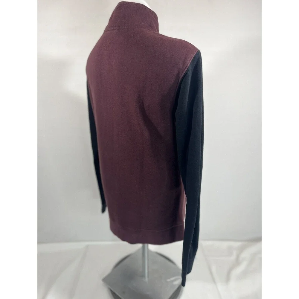 Nike Quarter Zip Pullover Womens Small Maroon Athleisure Streetwear‎
